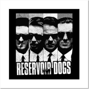 reservoir dogs black and white club Posters and Art